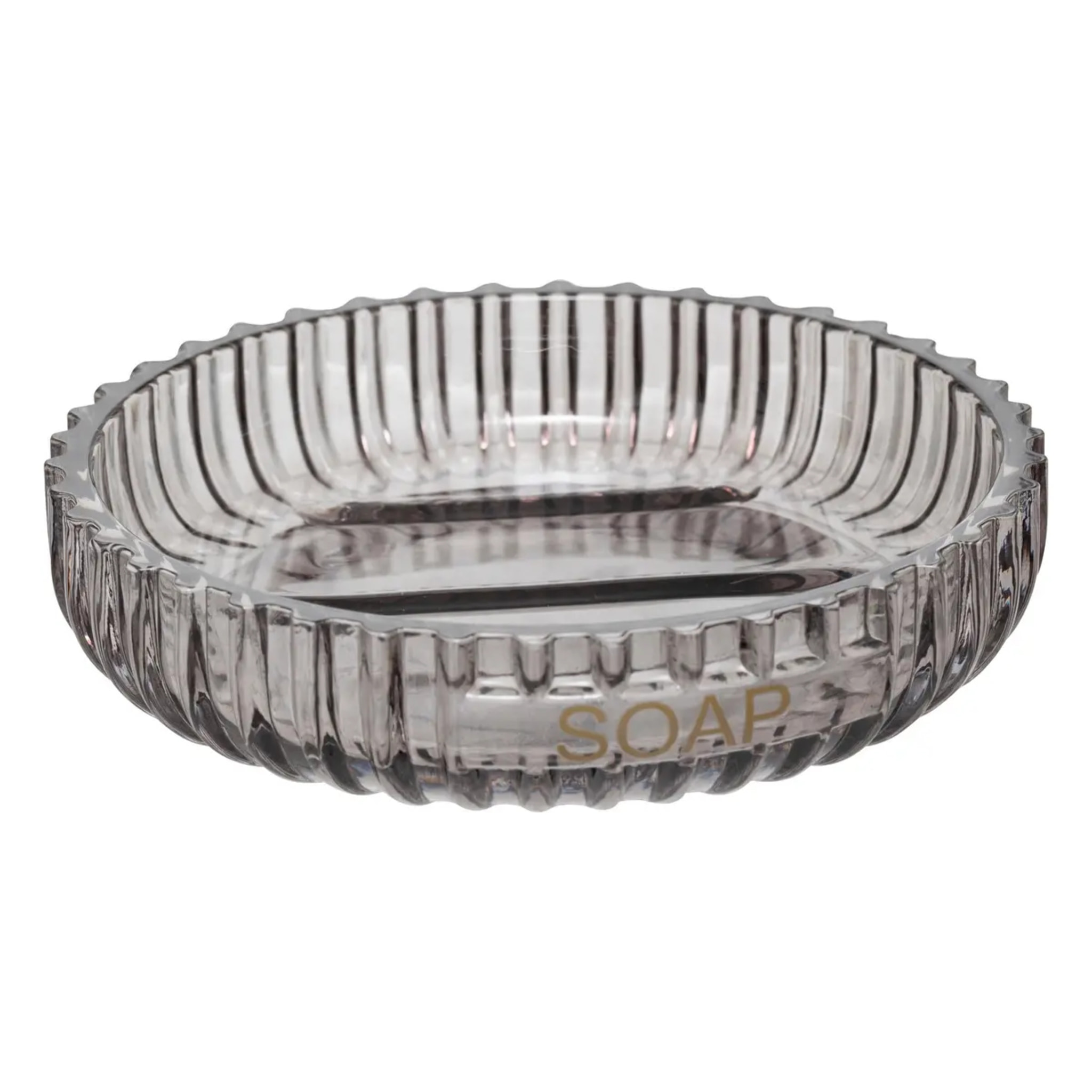 Porte-savon "Glass" gris