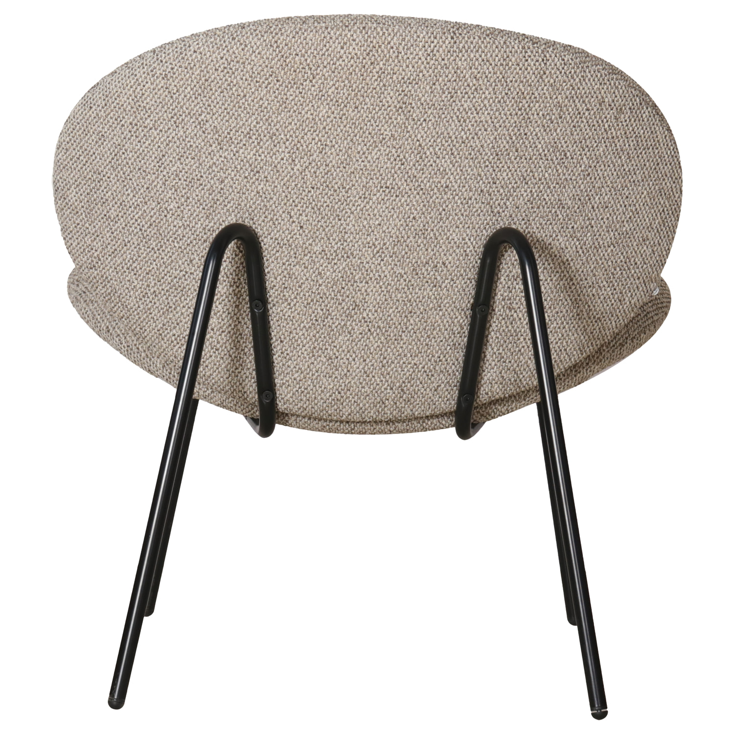 Fauteuil en tissu taupe chiné SACHA