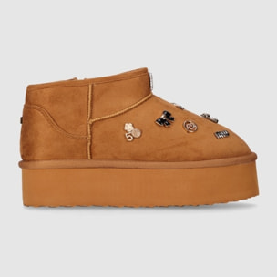 Botines de Tejido - Cuero - Tacón: 3 cm