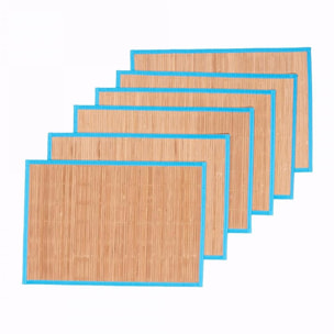 Set de table LOT 6 SETS DE TABLE JUHE en bambou