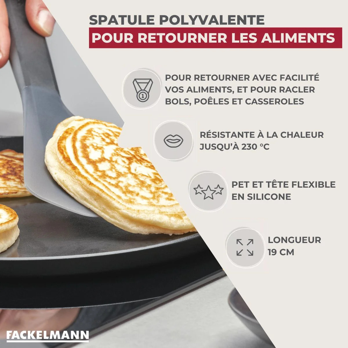Spatule de cuisine Flexi-Turner Fackelmann