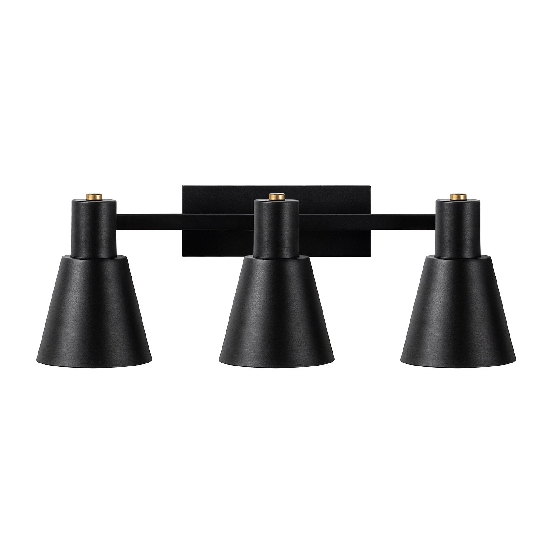 Aplique de pared, metal , negro, 60x21x21, casquillo 3 x E27 Max 40 W