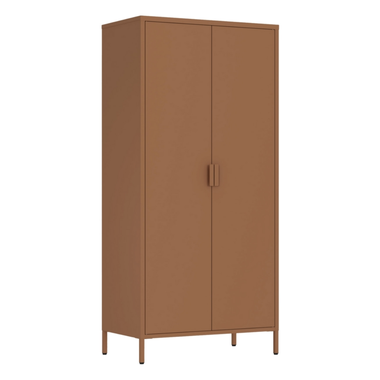 Armadio in metallo 2 ante 80x40x170h cm mattone - Pop