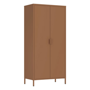 Armadio in metallo 2 ante 80x40x170h cm mattone - Pop