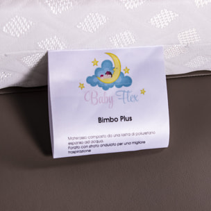 Materasso per culla lettino BIMBO antisoffoco misura 60x120 cm alto 9 cm con rivestimento sfoderabile e lavabile in lavatrice con guanciale antisoffoco in omaggio.