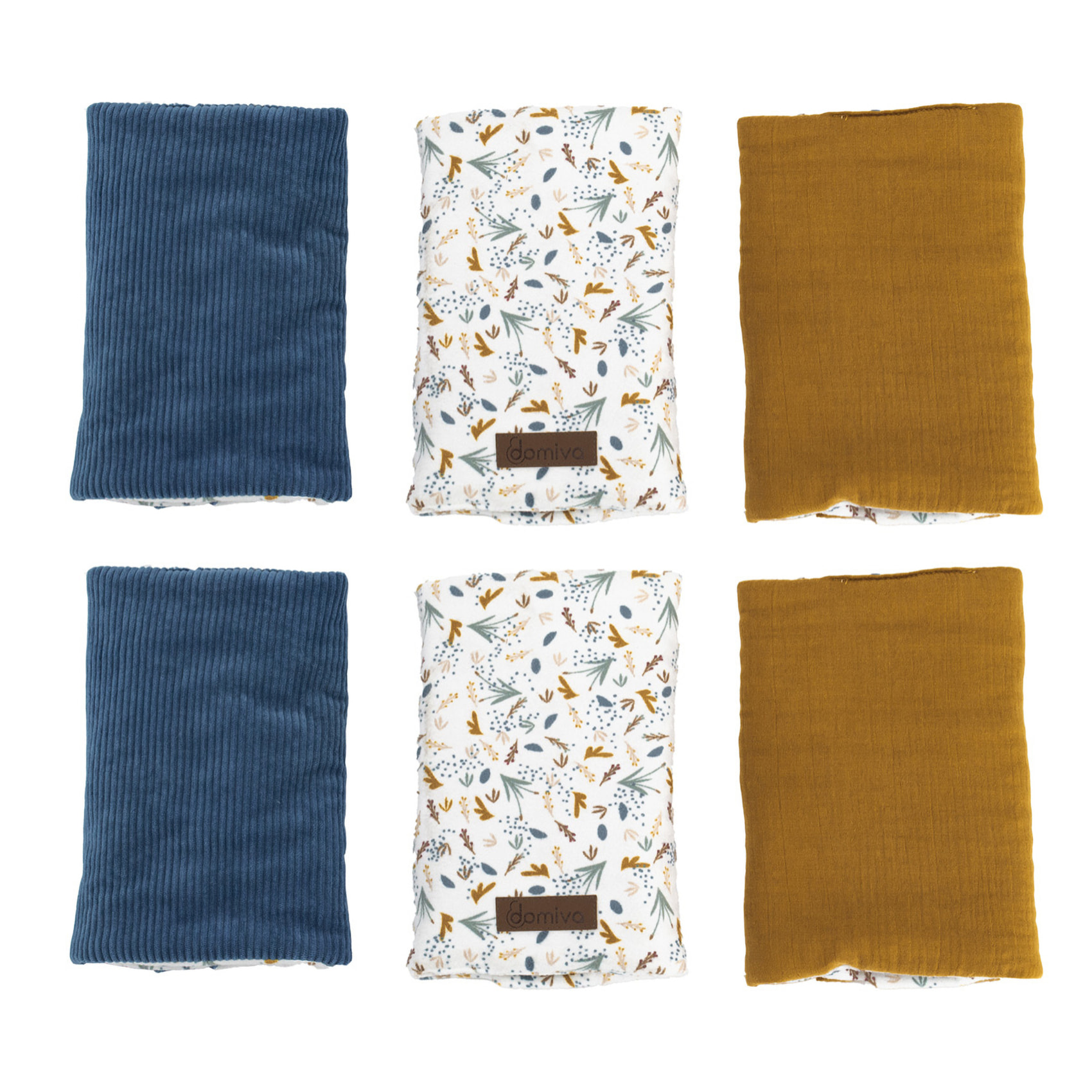 Tour de lit bébé lot de 6-Modulable - Bleu