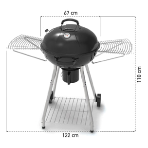 Barbecue au charbon - 2 modes de cuisson