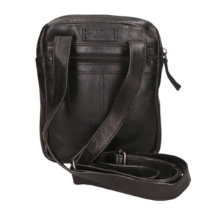 Borsa a tracolla unisex vera pelle - Modello False - 100% pelle di vacchetta - 17.0 x 19.0 x 4.0 cm