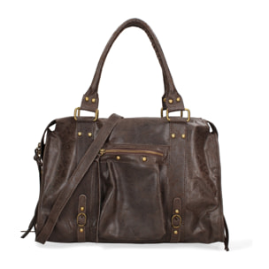 Borsa a spalla da donna - Modello Elara - Vera pelle - 41.0 x 28.0 x 13.0 cm