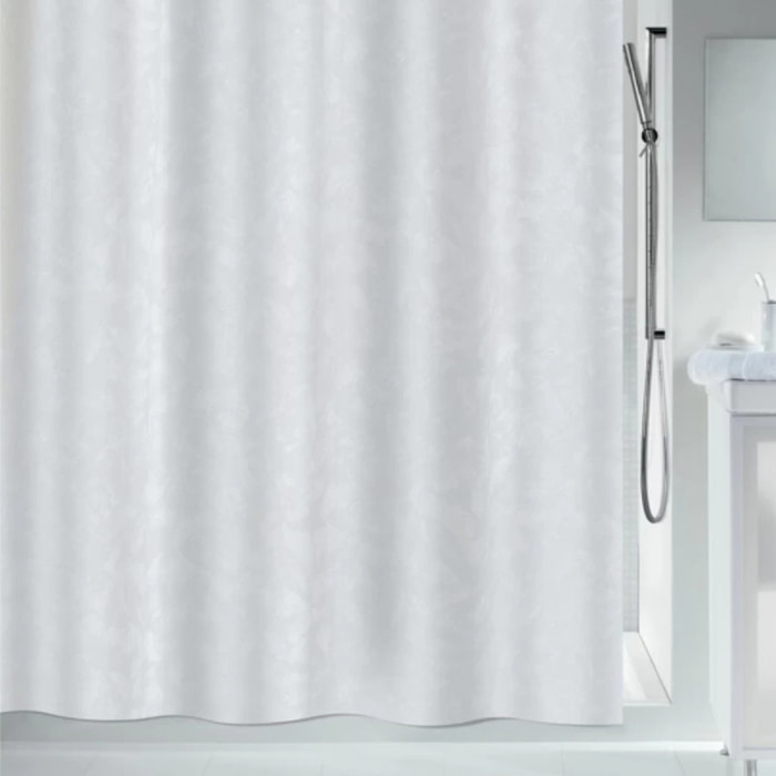 Rideau de douche Polyester PORTO 180x200cm Blanc Spirella