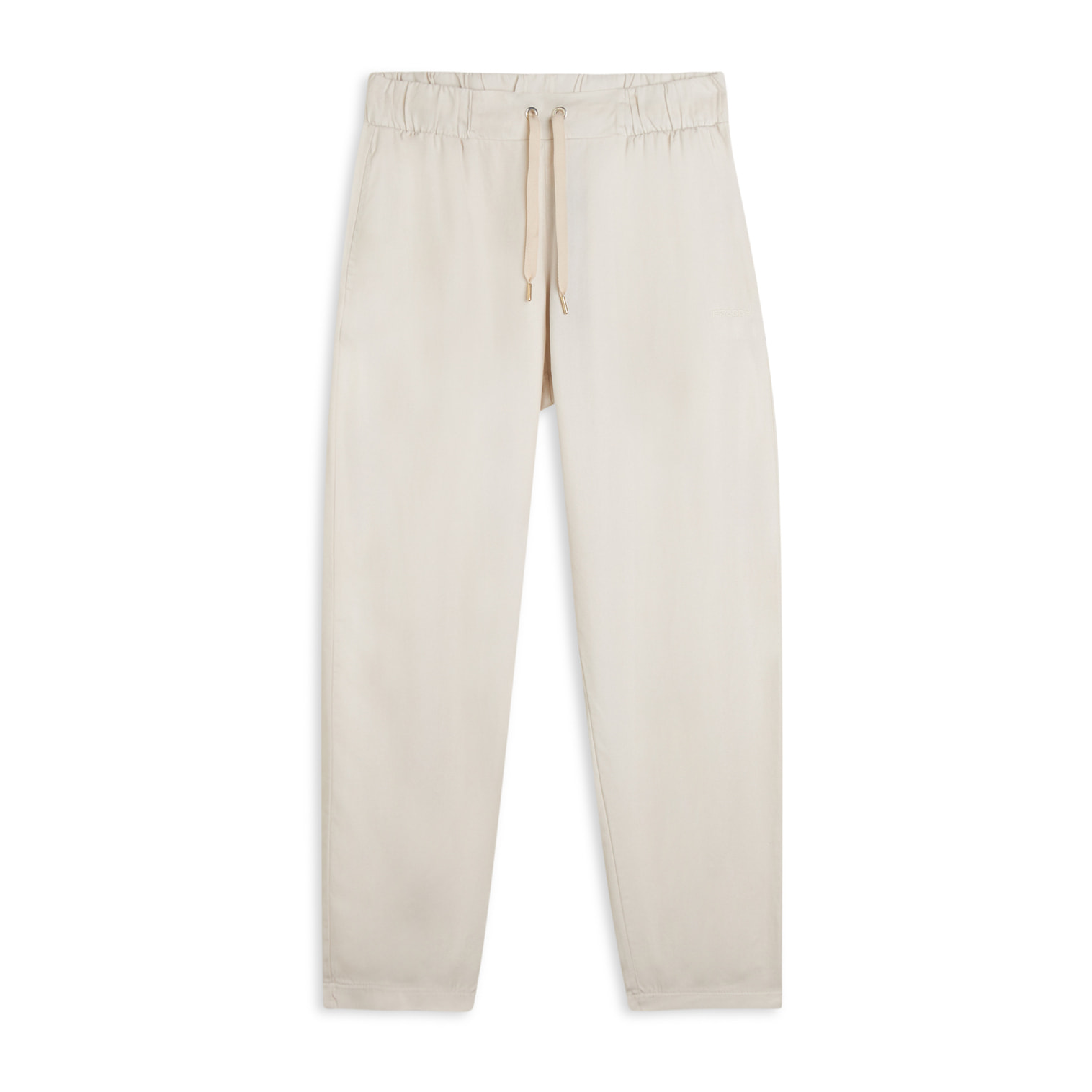 Pantaloni in Twill di Lyocell lunghezza cropped