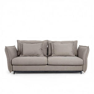 Canapé Tissu Droit Convertible Verduro - 3 Places