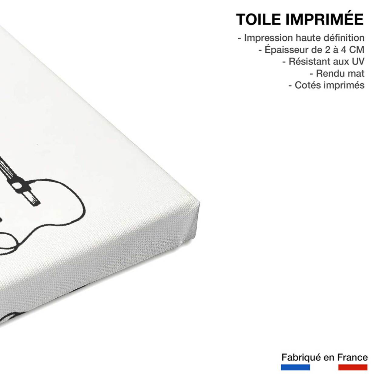 Tableau papy Landes Toile imprimée