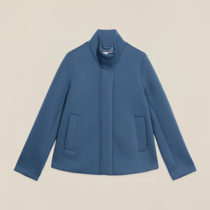 Oltre - Abrigo de neopreno con cuello alto - Light - blue