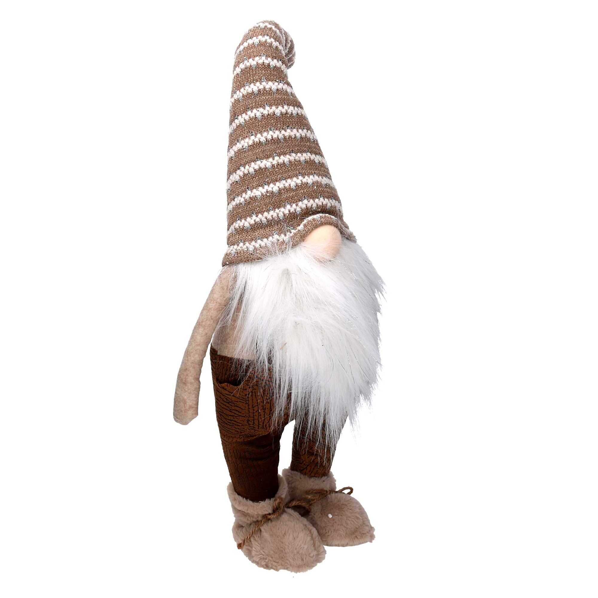 Gnomo in tessuto beige cm25x20h72