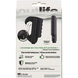 Batterie externe TNB 5000 mAh noir