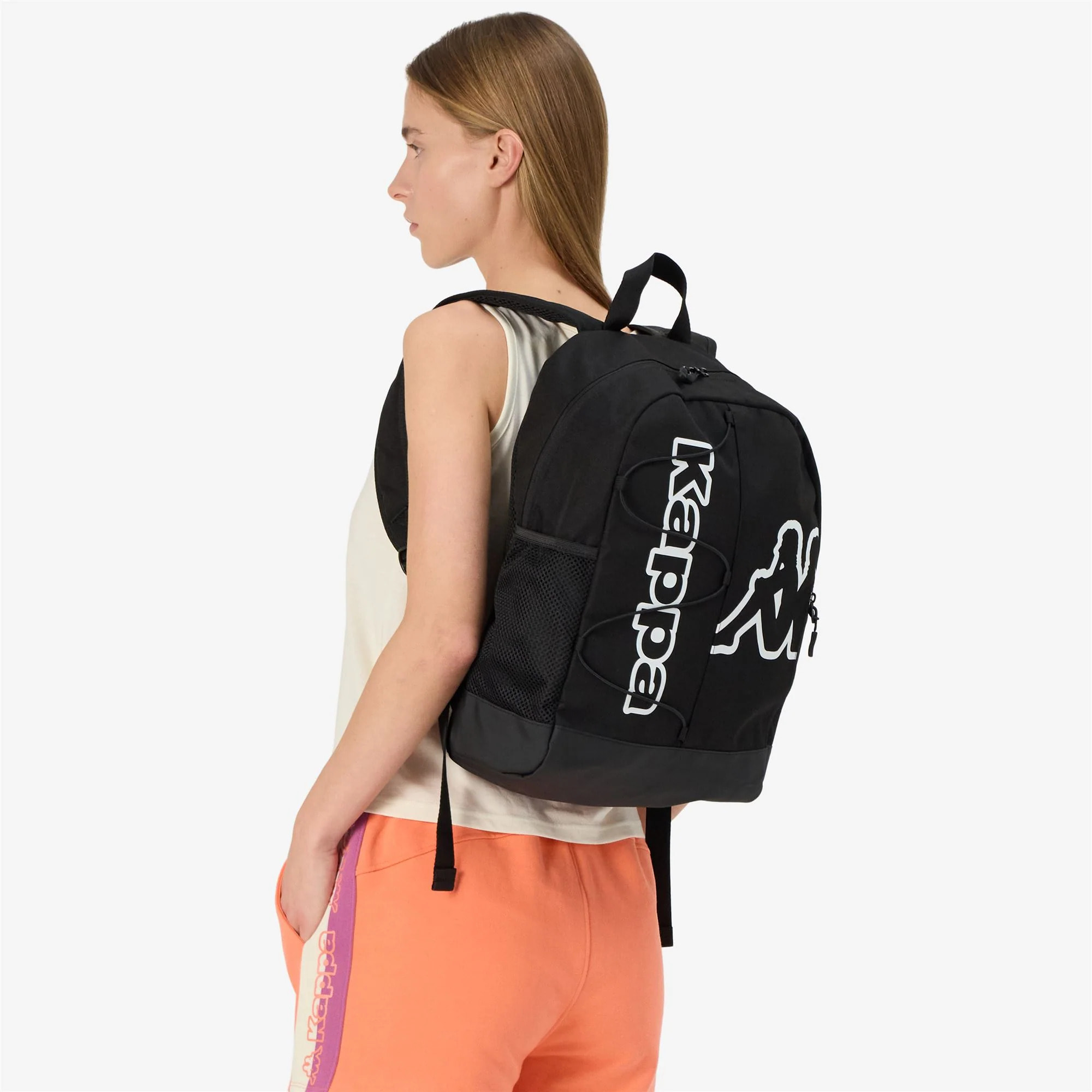 Kappa - Borse Uomo Donna Nero - Logo Glaccio
