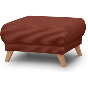 Pouf en velours côtelé - LARIA