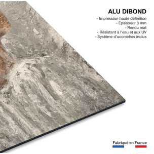 Peinture contemporaine chignon et dentelle  Tableau alu Dibond