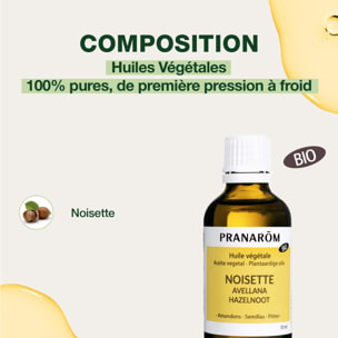 Pranarom - Huile Végétale de Noisette - Bio - 50 ml