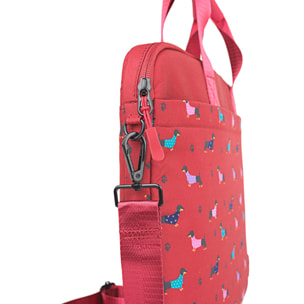 Bolso Maletin Portaordenador Mujer Skpat Lausana Rojo