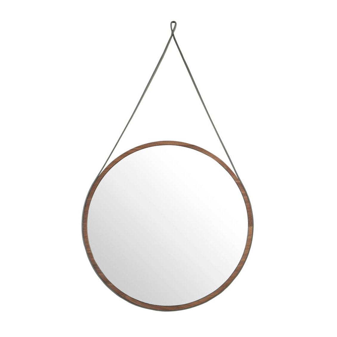 Espejo Angel Cerda DM y nogal 75x75x3cm