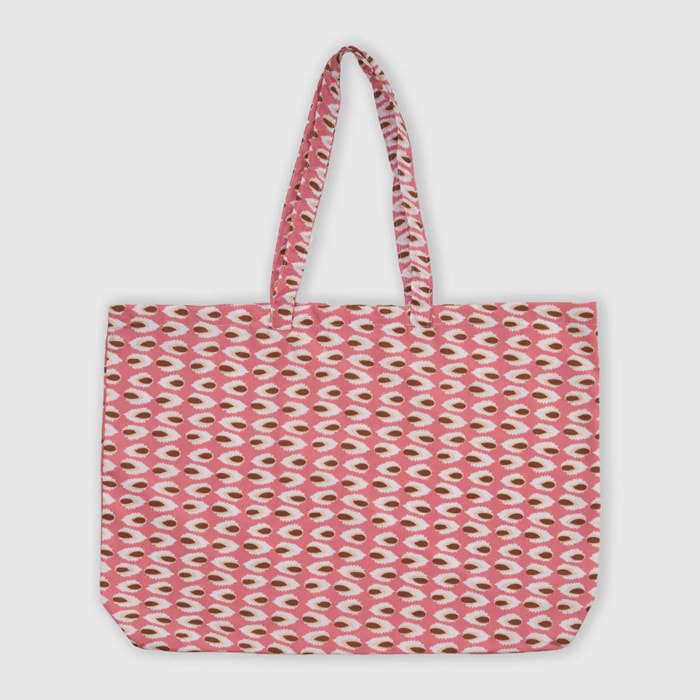 Pack bolso + toalla pareo tana rosa