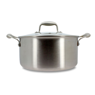 Faitout en acier inoxydable 24cm - tous feux TRINOX