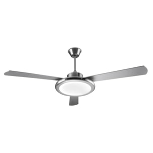 Forlight Ventilador de techo ip20 bahia led 24.4w blanco cálido - 3000k on-off níquel satinado w