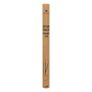 Lot de 30 bâtons d'encens citronnelle H50,5cm