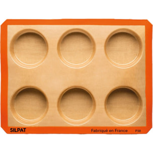 Moule à tartelette SILPAT 6 grands ronds by Maison Demarle