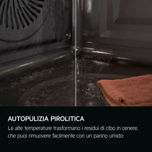 AEG Horno de vapor Serie 6000 SenseCook con SteamCrisp con Display LED Explore V7PBR521SB