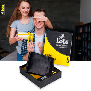 Cartera Hombre Piel Lois Eagle Negro
