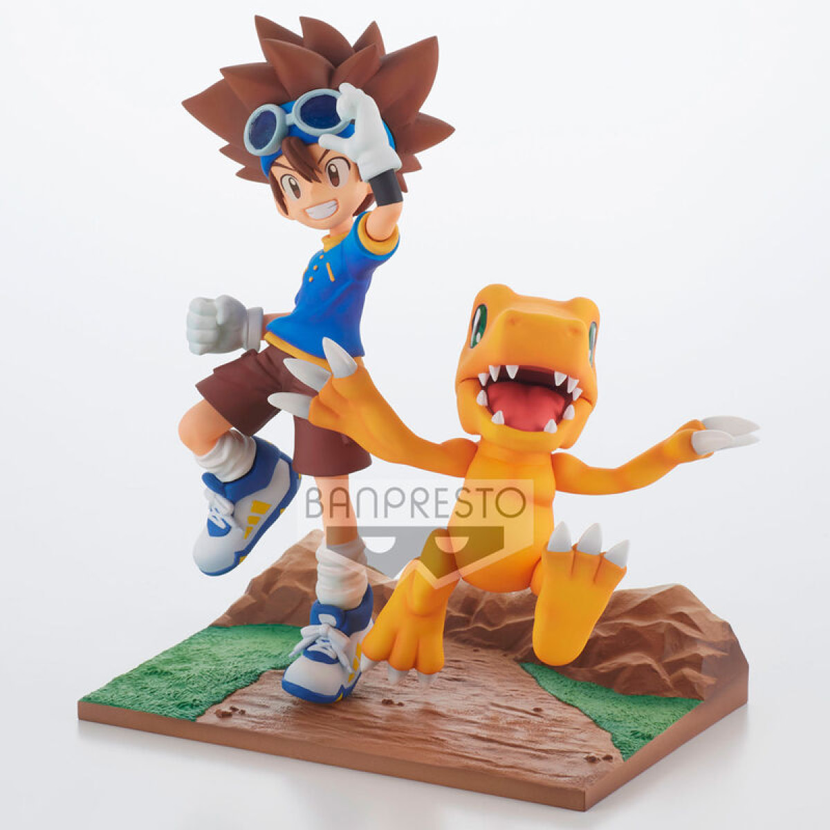 Digimon Adventure Adventure Archives Taichi E Agumon Figura 15cm Banpresto