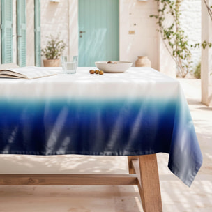 Nappe anti-taches POSITANO MARINE - en 100 % coton
