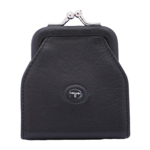 Portafoglio donna in vera pelle - Modello False - Casual - 7.5 x 9.0 x 4.5 cm