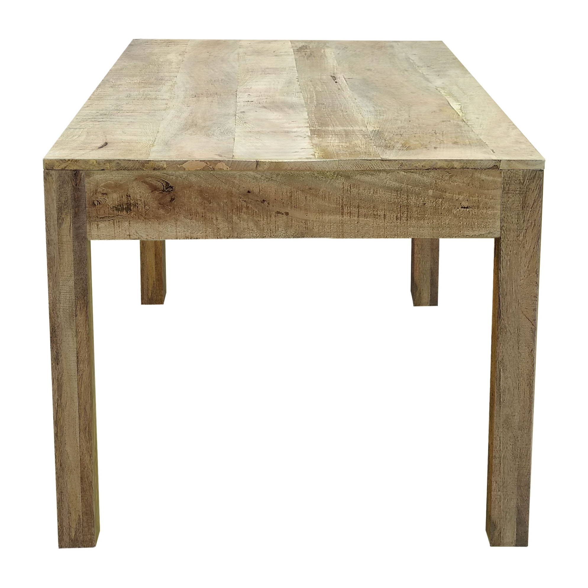 Table rectangulaire 6 places en bois à motifs gravés 160 cm - Lili