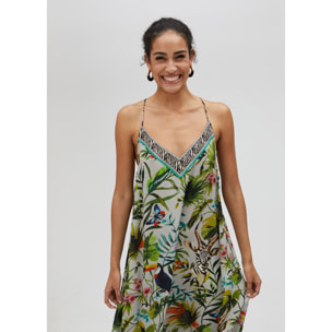 Vestito lungo con stampa