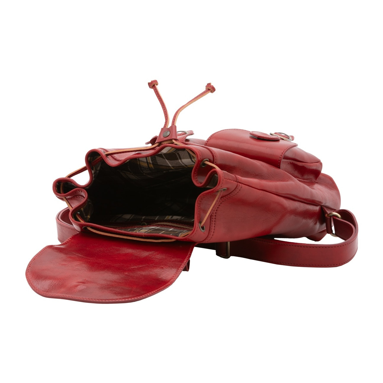 Borsa a spalla da donna - Modello False - Vera pelle - 37.0 x 30.0 x 13.0 cm