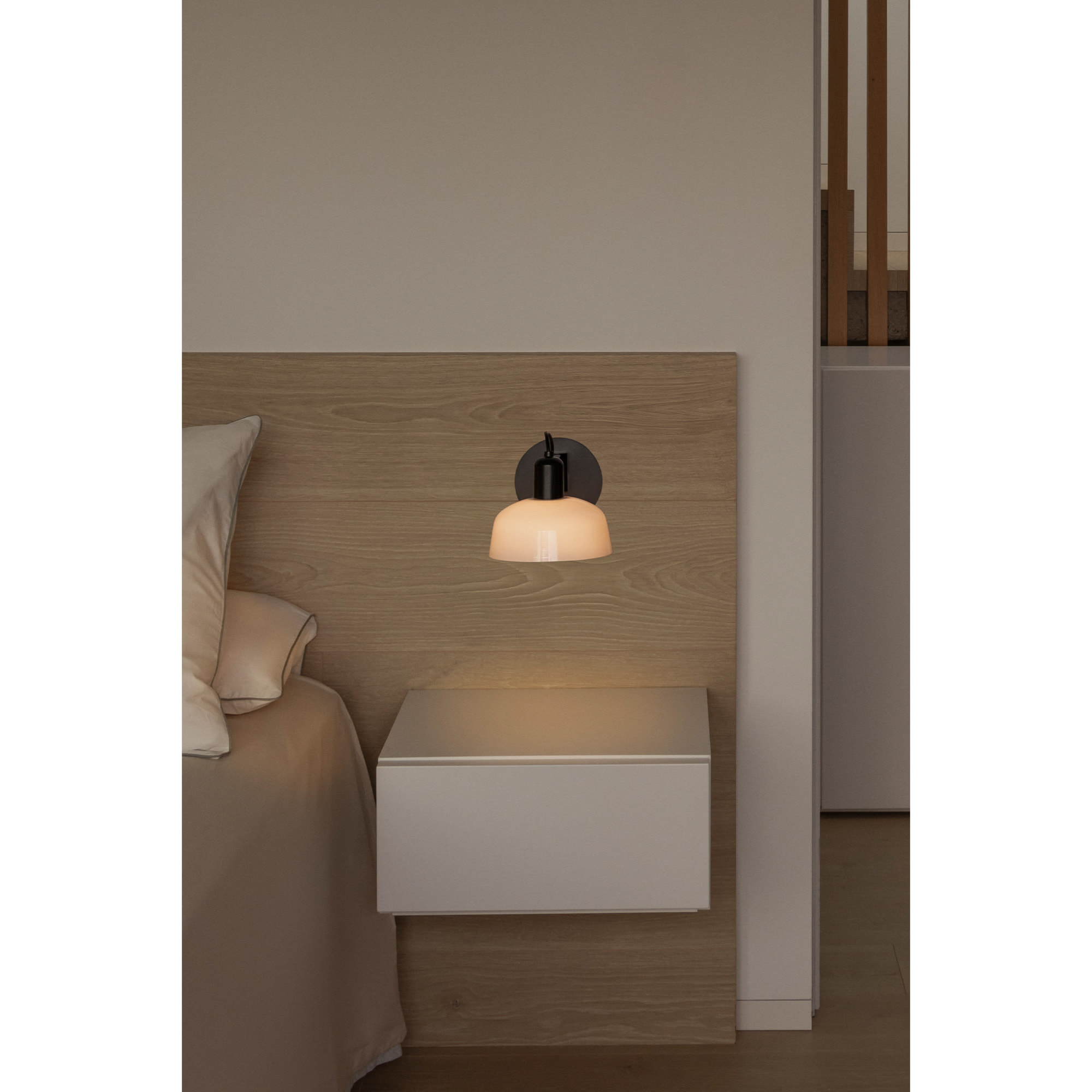 TATAWIN Lampe applique bras murale blanc