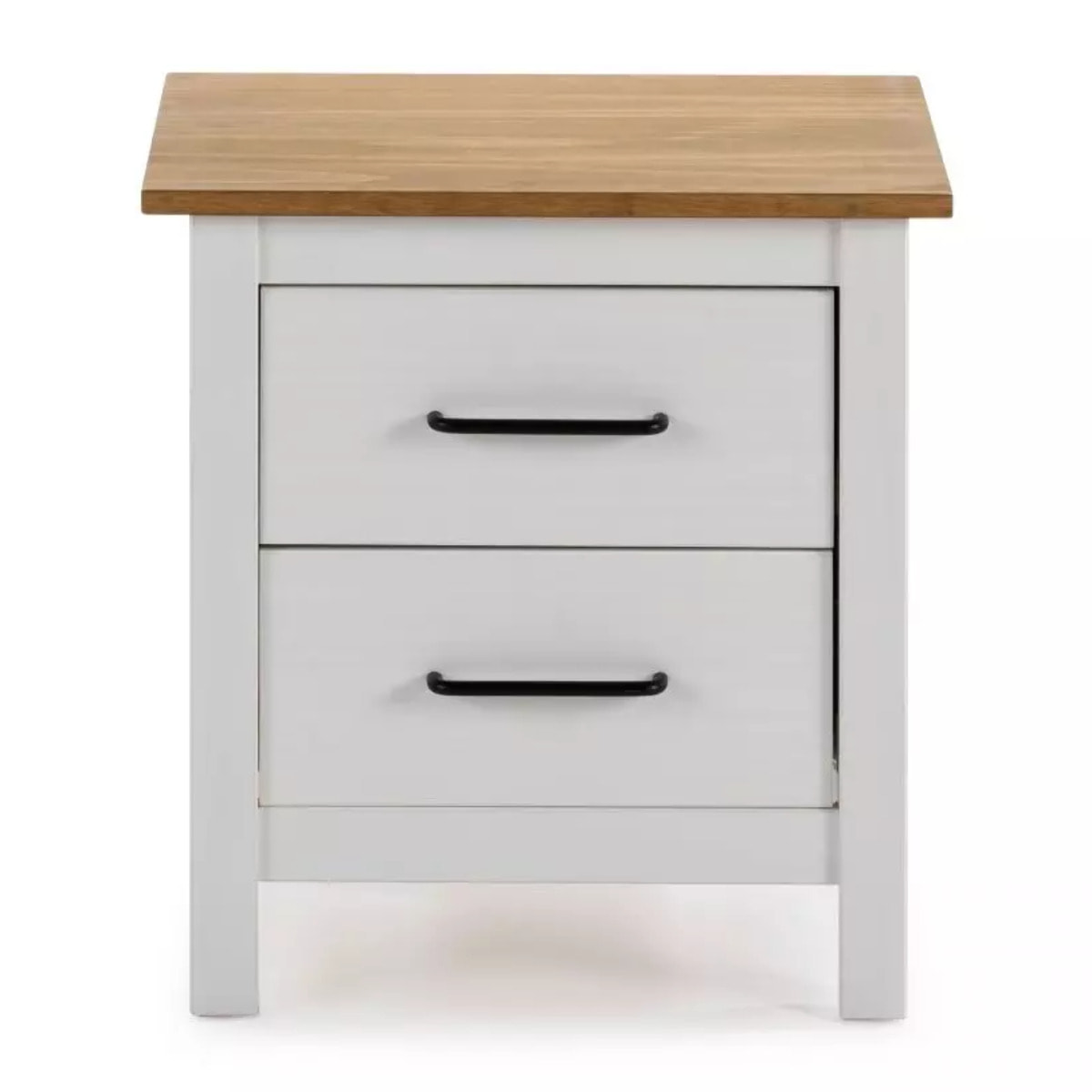 Mesita de noche Eira Blanco - Oak