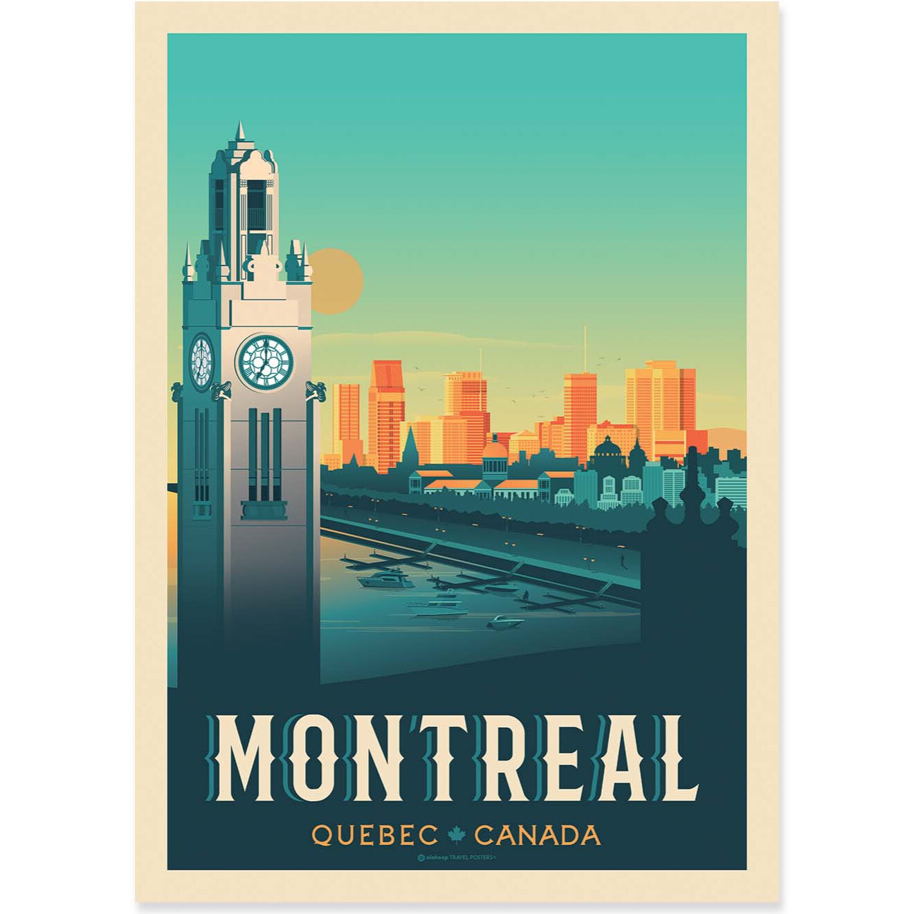 Affiche - Montreal - Olahoop Travel Posters