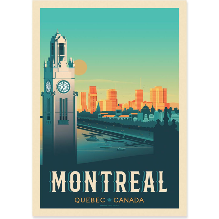 Affiche - Montreal - Olahoop Travel Posters
