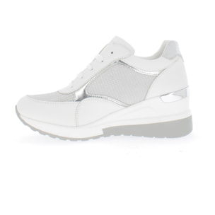 Armata di Mare Scarpe Donna Sneakers Casual in Ecopelle con la Zeppa AMD SS31H15 White