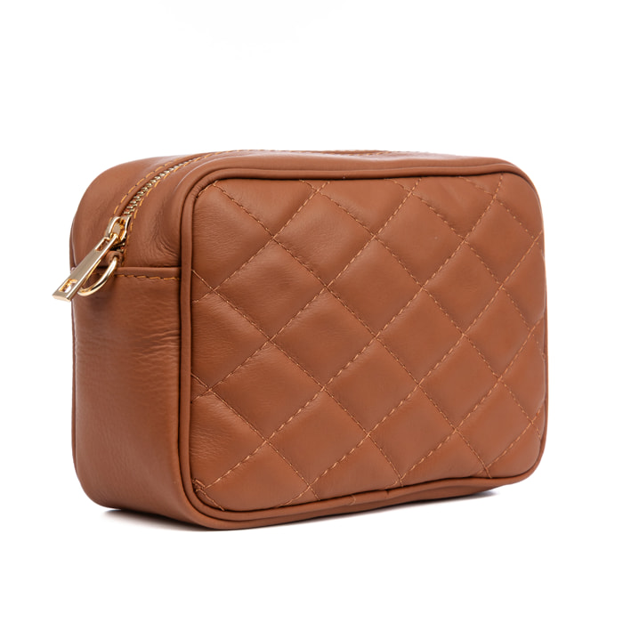 Cleopatra Bolso bandolera Mujer. Piel auténtica Piel Acolchada.