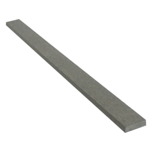 Lot de 2 profilés de finition en composite - Long : 2,4m - Gris