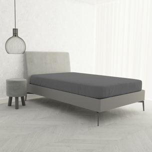 LENZUOLO SOTTO CON ANGOLI MAX COLOR, 100% COTONE MADE IN ITALY - PIAZZA E MEZZA FRANCESE