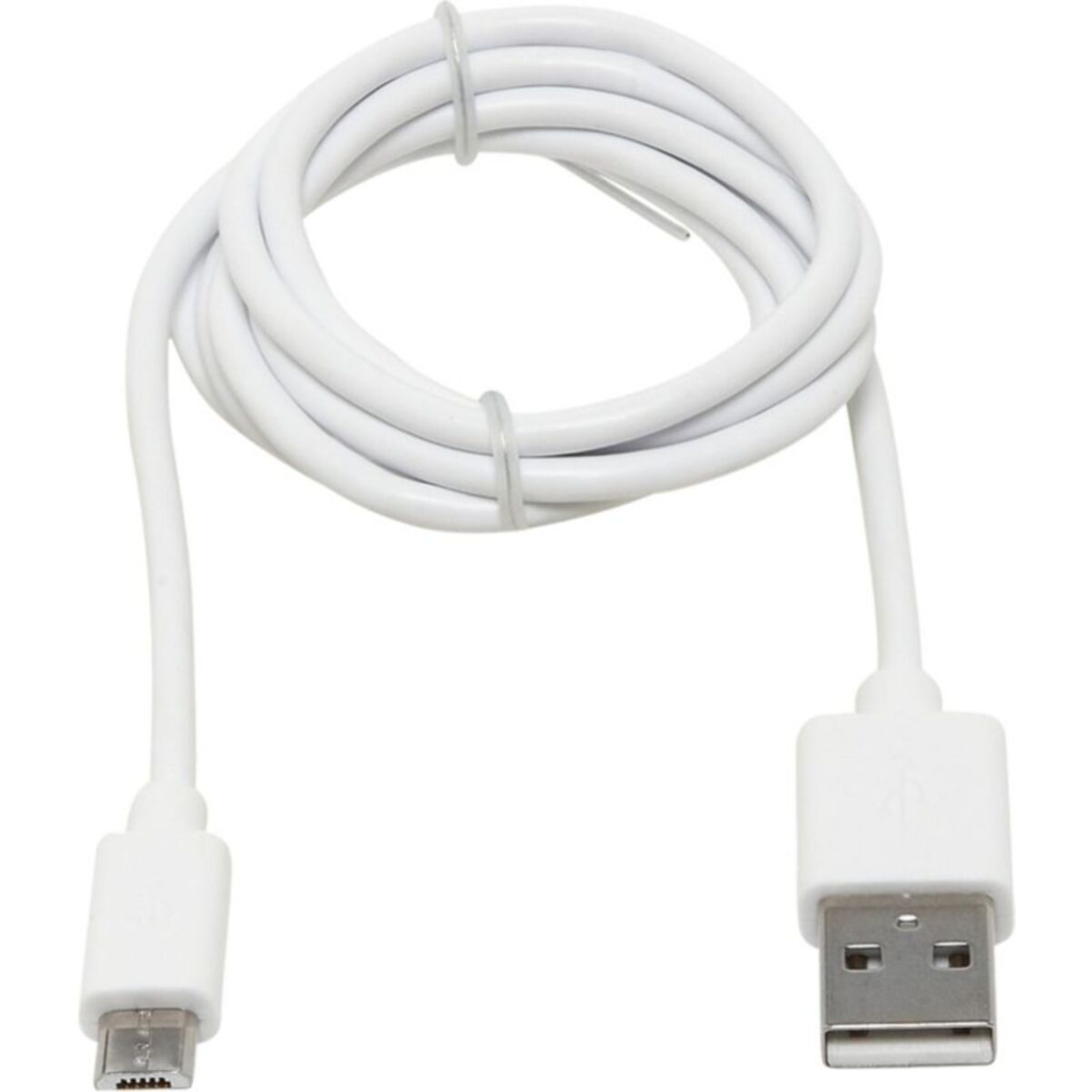 Câble micro USB ESSENTIELB vers USB 1M Blanc