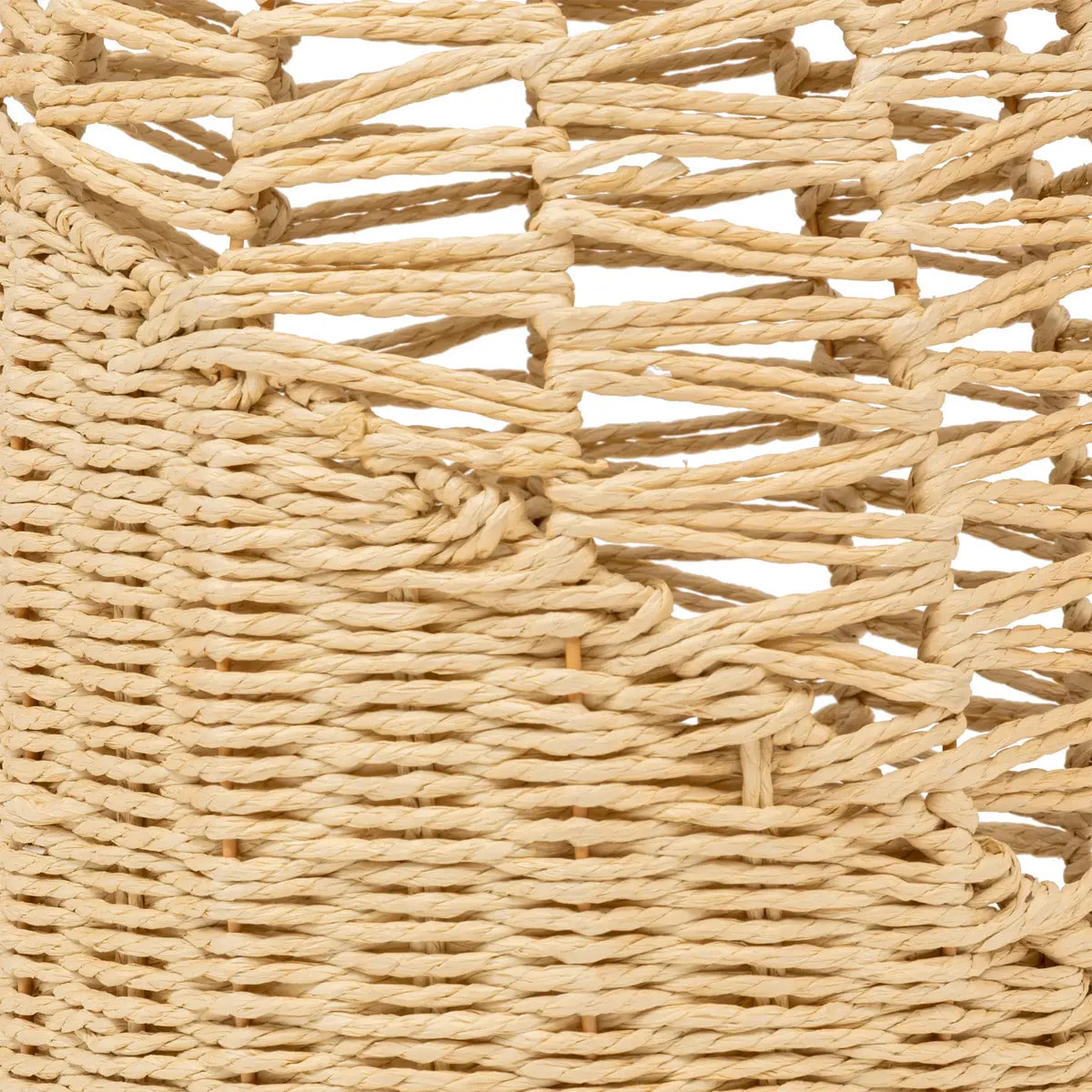 Vase "Clay" fibre végétale beige H90cm