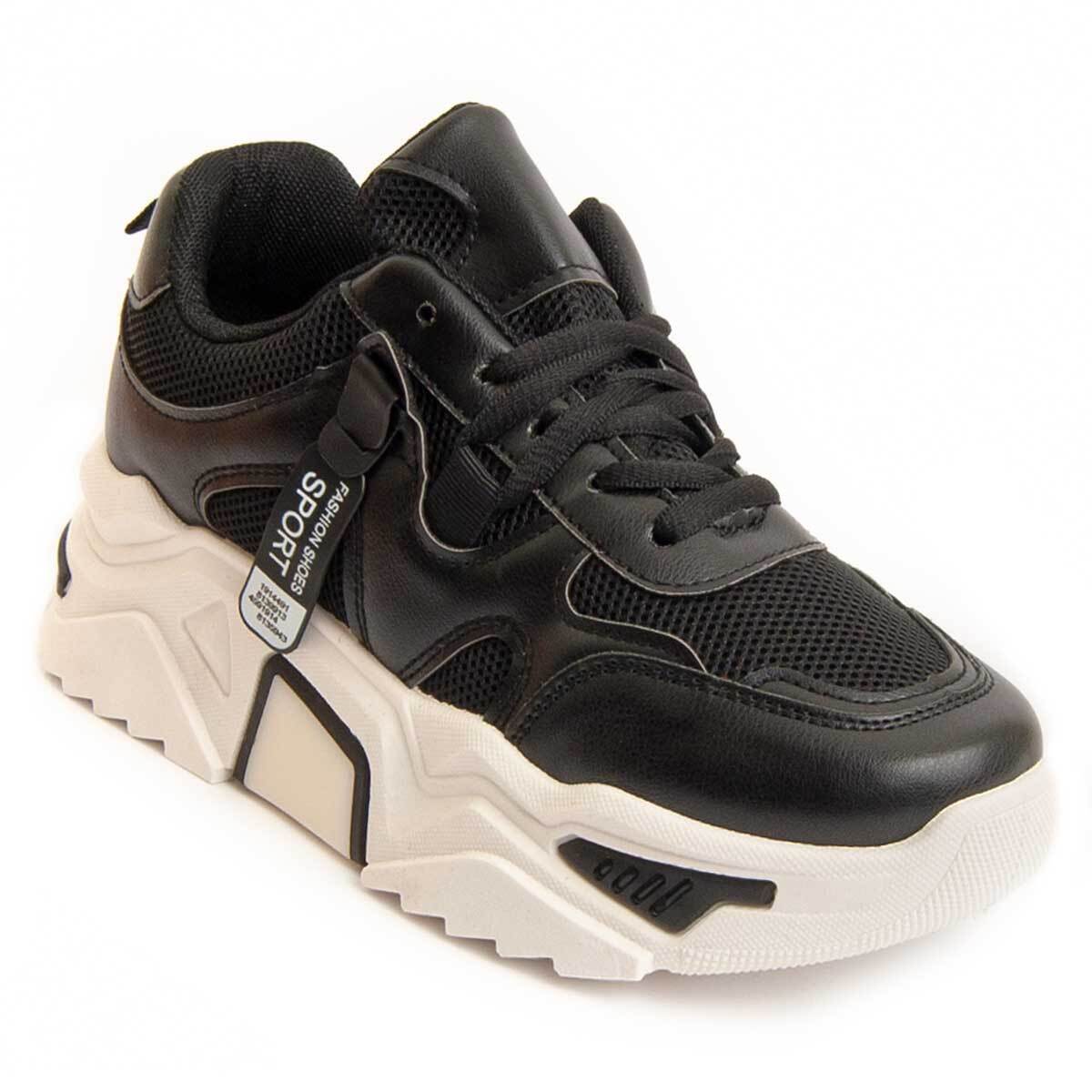 Sneaker De Plataforma - Negro - Altura: 4 Cm